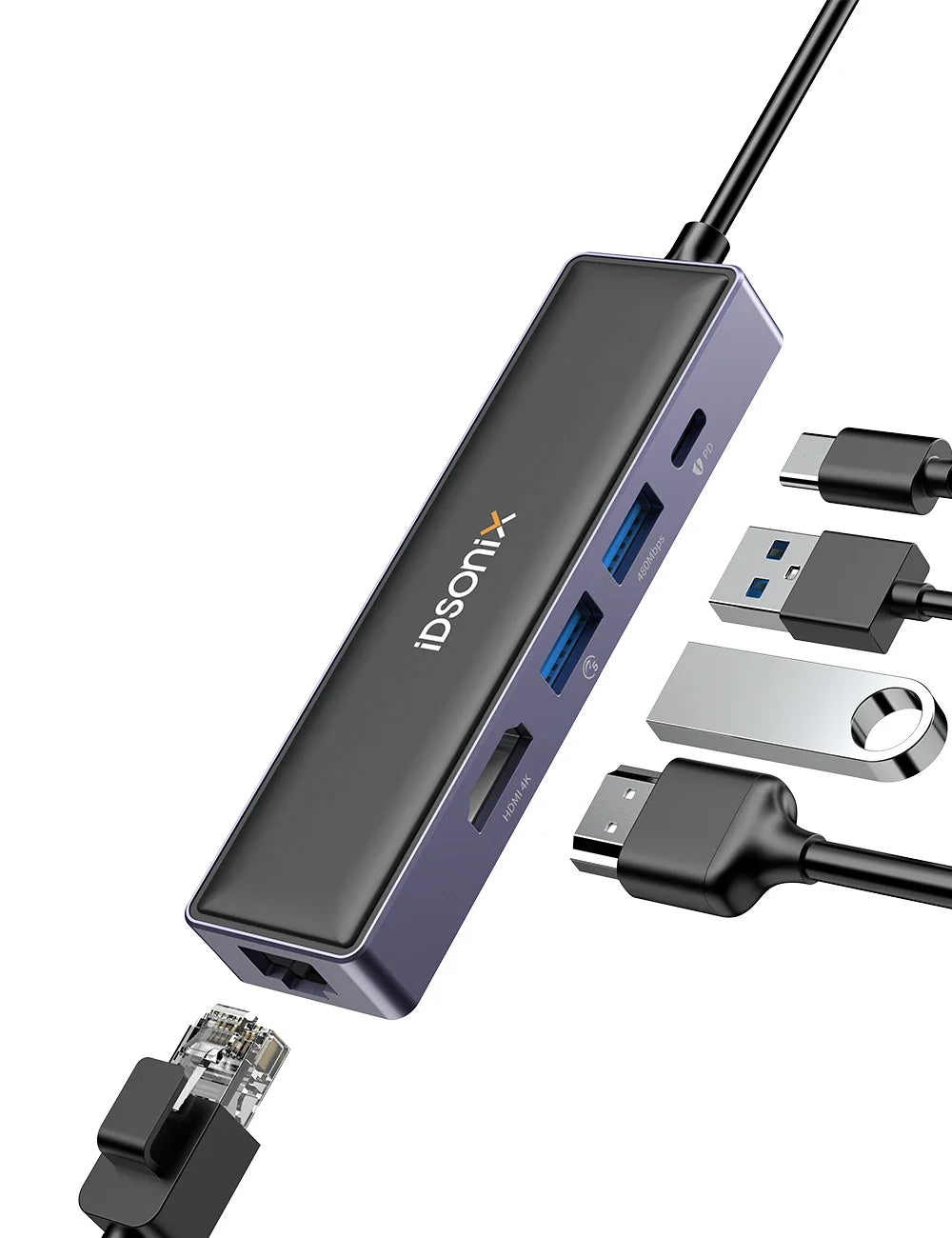 iDsonix USB C 15 In 1 Docking Station HDMI4K PD100W