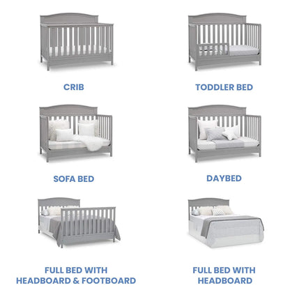 Emery 4-In-1 Convertible Baby Crib Pack Of 1 For Nursery