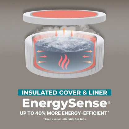 SaluSpa Cancun Inflatable Hot Tub Round With 120 Air Jets