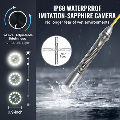 SucceBuy Sewer Camera 512Hz Transmitter 1080P HD Inspection