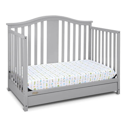 Graco Solano 4-In-1 Convertible Crib With Drawer For Nursery