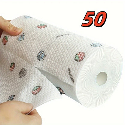 Absorbent Nonwoven Dishcloths For Kitchen Cleaning 100 Sheets