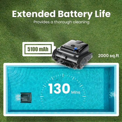 INSE Y50 Auto Pool Cleaner Cordless Robotic 4 Motors