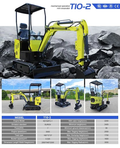 Hot sale 1.8 Ton Mini Excavator Minibagger Kubota Engine Digger Excavator Mini Pelle Chinese Cheap Small Excavator Machine