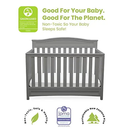 Emery 4-In-1 Convertible Baby Crib Pack Of 1 For Nursery
