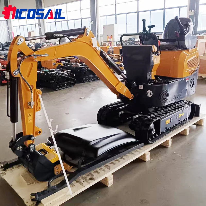 Mini Excavator 1.2 Ton New Crawler Excavator With Attachment Mini Digger Multifunctional Mini Small Excavator 1 Ton 1200kg