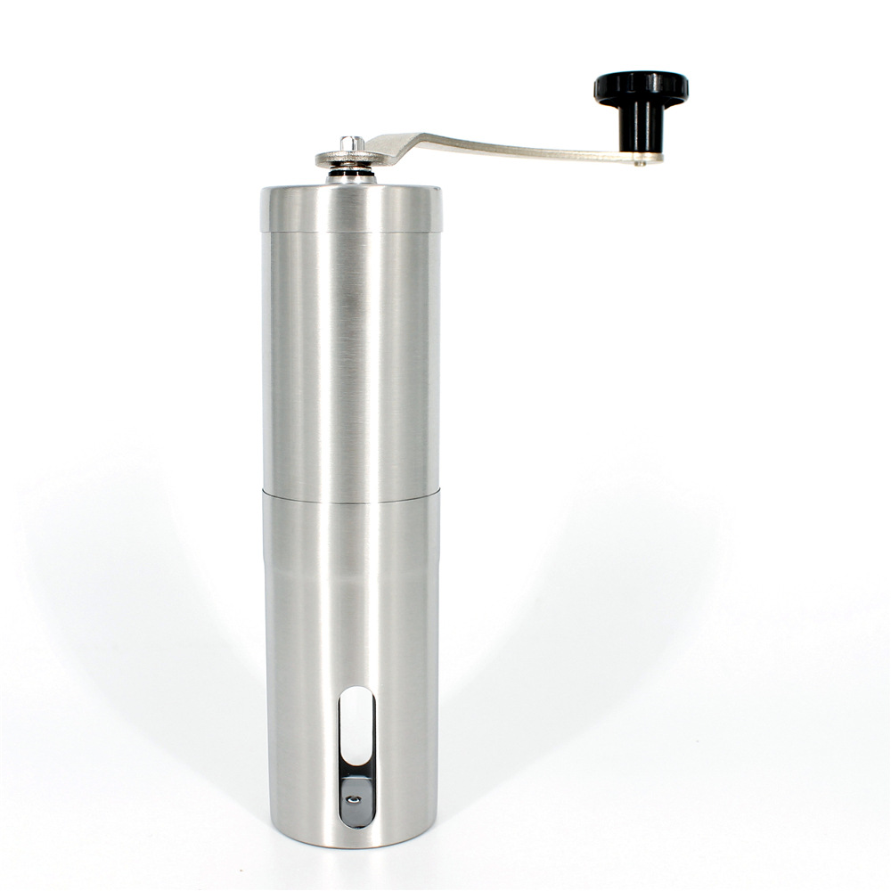 Stainless Steel Hand-Crank Coffee Bean Grinder