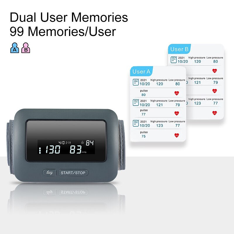 All-in-One Portable Blood Pressure Monitor with Backlight
