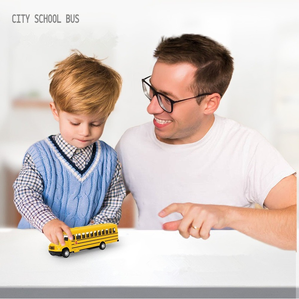 Children's School Bus Car Toy Set