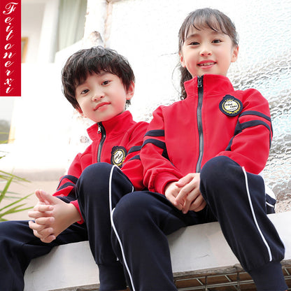 Spring and Autumn School Sports Uniform Set for Kids