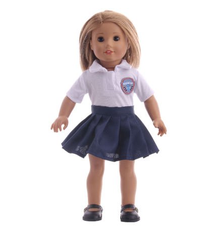 American Girl Doll School Uniform Accessories Set