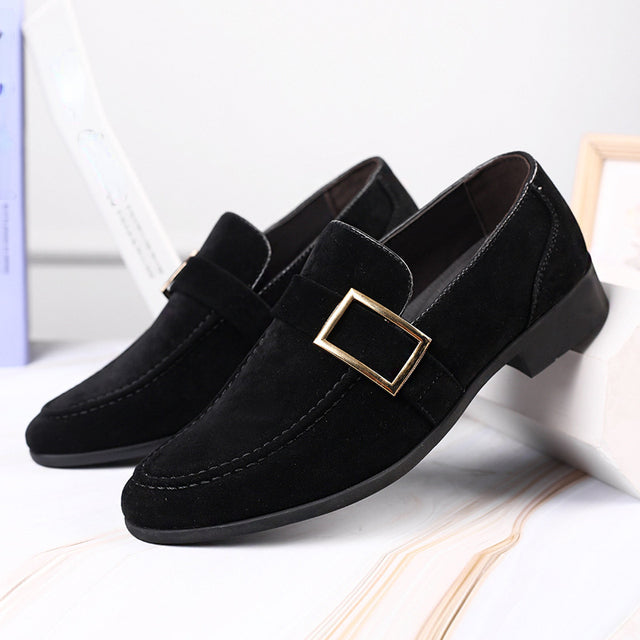 Men's Leather Slip-On Loafers for Office and Casual Wear