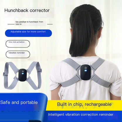 Smart Posture Corrector with Vibration Alert and LCD Display