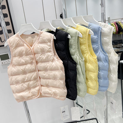 Children's Lightweight Down Jacket Vest for School Wear