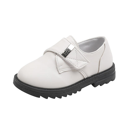 Black Leather Flats for Kids - School & Casual Wear