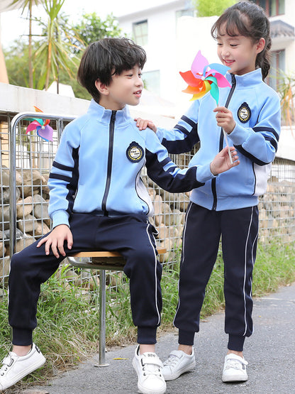 Spring and Autumn School Sports Uniform Set for Kids