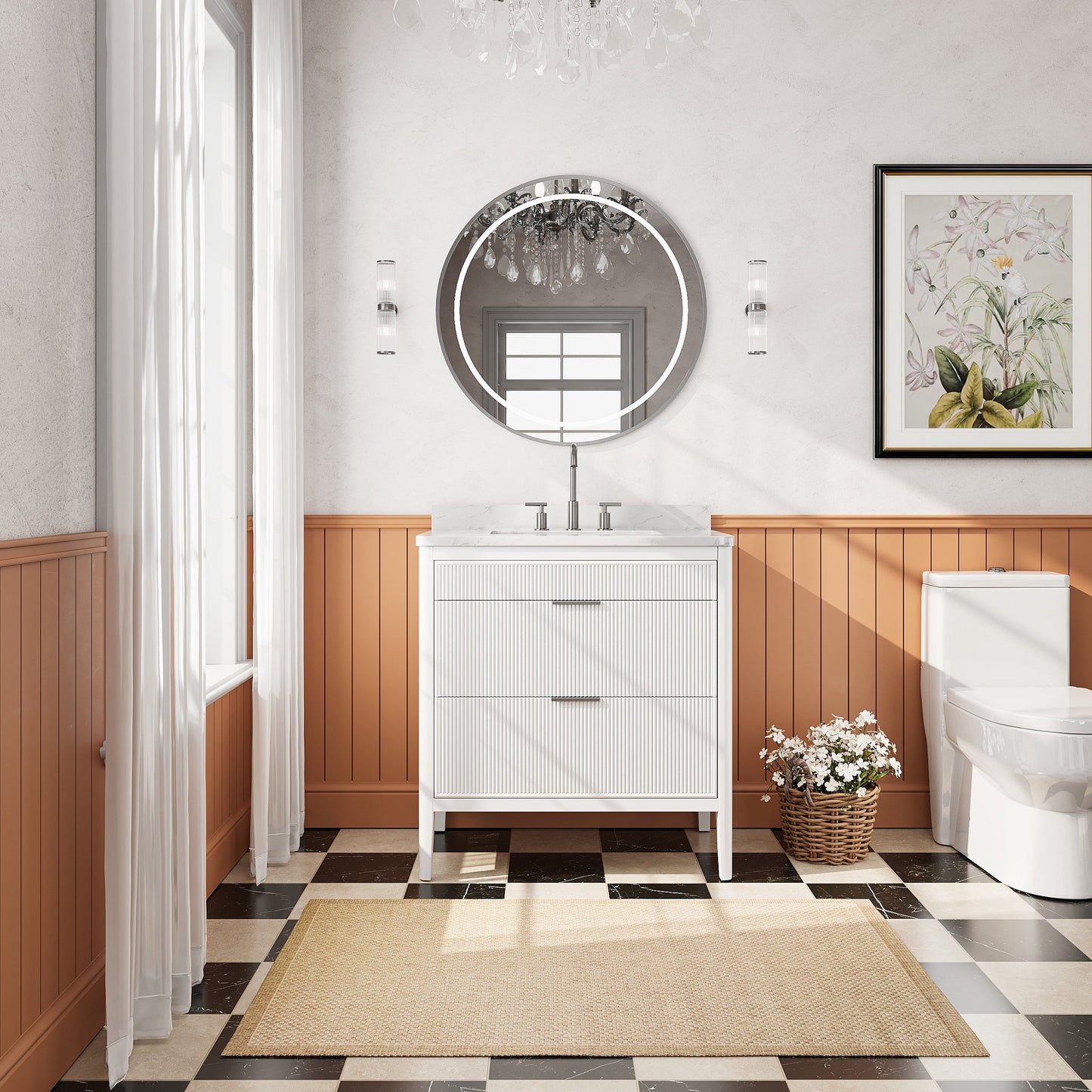 Fully Assembled 36-Inch Bathroom Vanity