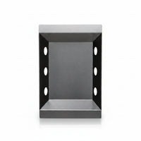 Outdoor Kitchen Island Built for Complete Cooking, 70" Width, Black Stainless Steel, Refrigerator Included