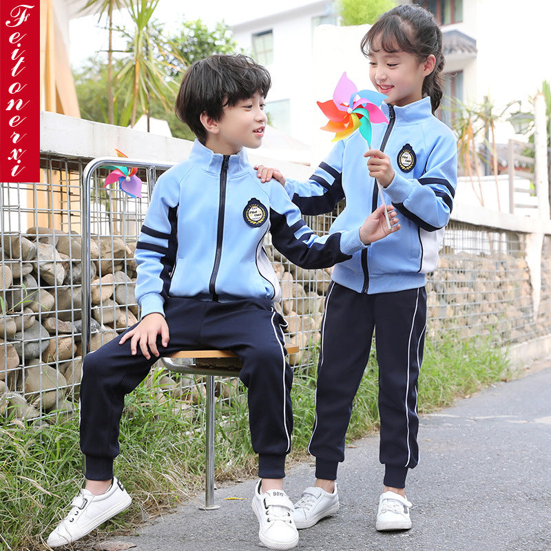 Spring and Autumn School Sports Uniform Set for Kids