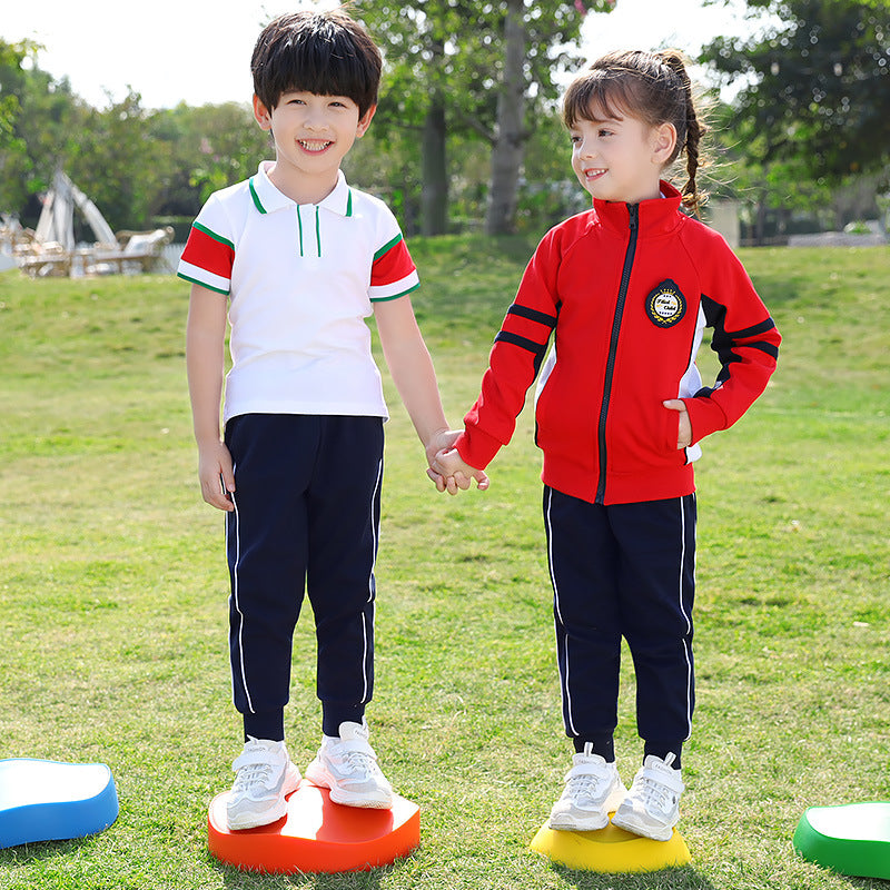 Spring and Autumn School Uniforms for Kids and Teachers