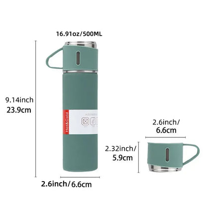 Stainless Steel Double Wall Vacuum Mug - 500ml/16.91oz