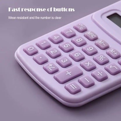 Cartoon Mini Handheld Calculator for Students and Office