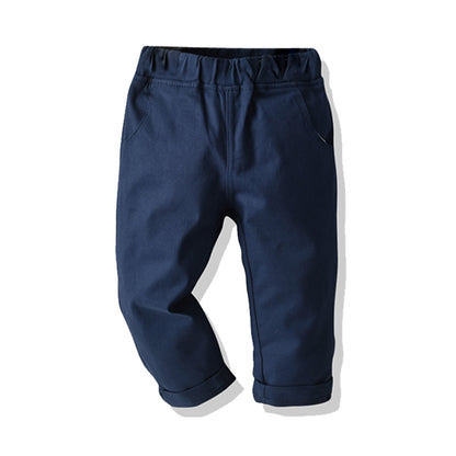 Baby Cotton Casual Trousers for School Uniforms