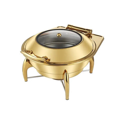 Gold Stainless Steel Hotel Restaurant Bufei Buffet Stove