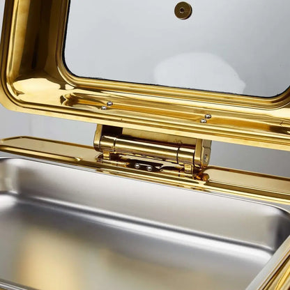 Gold Stainless Steel Hotel Restaurant Bufei Buffet Stove