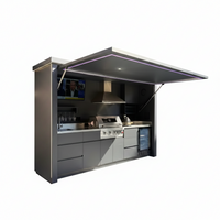 Outdoor Kitchen BBQ Pod Designed for All-Weather Use, 304 Stainless Steel, Moisture Resistant, Modular Design